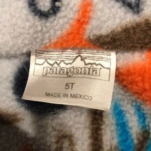 Patagonia fleece vest kids size 5